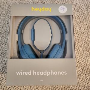 Heyday Blue Wired Headphones